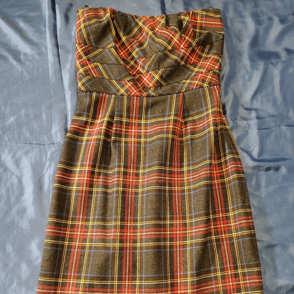 'Bitten' by SJP, plaid, pencil dress